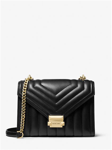 michael kors whitney geldbörse|Whitney Medium Quilted Shoulder Bag .